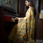 Lemon Yellow Madhubani Hand Painted Saree with Blouse - Traditional Cotton Silk