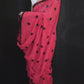 Red Polka Dot Printed Cotton Saree