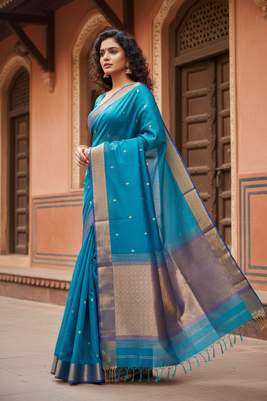 Turquoise Blue - Side Pose